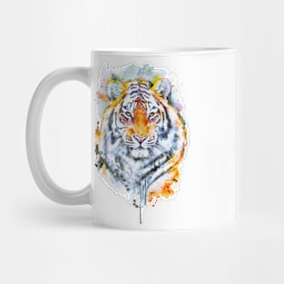 Handsome Tiger Head Portrait Mug